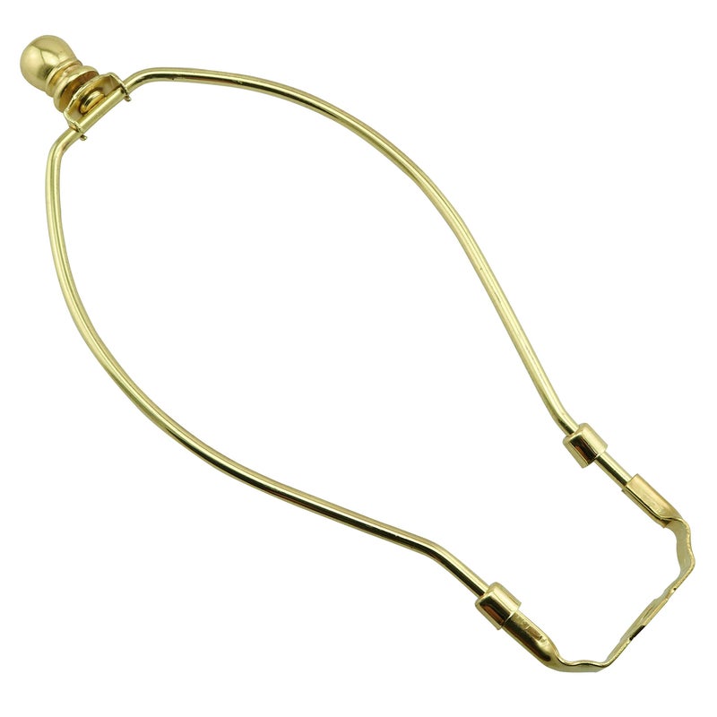 DZS Elec Imitation Gold Color 10 Inch Lamp Shade Harp Holder DIY Lighting Accessories Horn Frame Lampshade Bracket for Table/Floor Light Fitting - Image 1